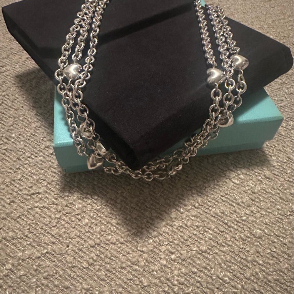 Rare retired Tiffany & Co. Silver Statement Necklace